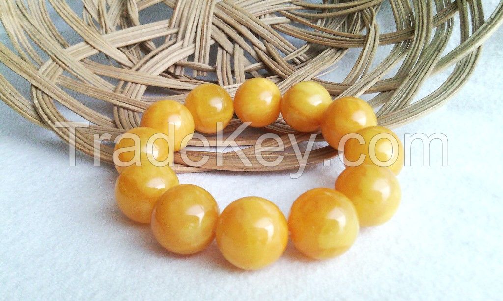 Amber bracelets Chinese honey