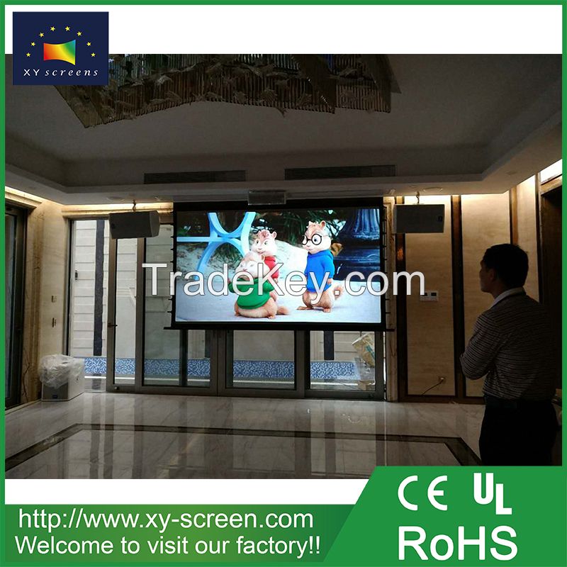 Xyscreen 2017 High Quality Tab Tension Motorized Projector Screen
