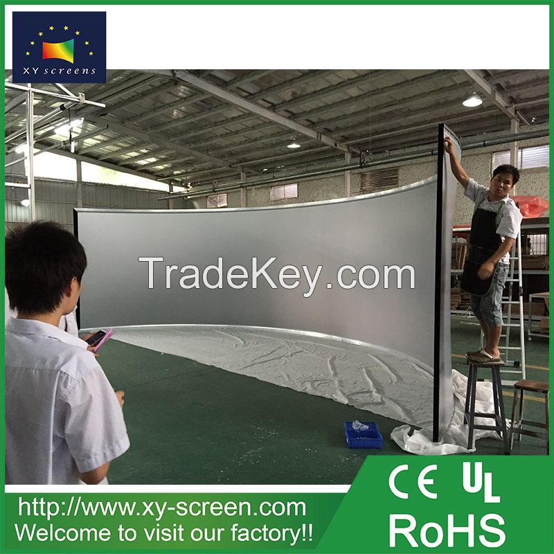 Xyscreen 2017 High Quality Curved Fixed Frame Projector Screen
