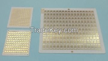 Ceramic PCB, ceramic substrate, ceramic metallization, AlN, Al2O3, direct plating copper, DPC, DBC, ceramic heating substrate, LED substrate