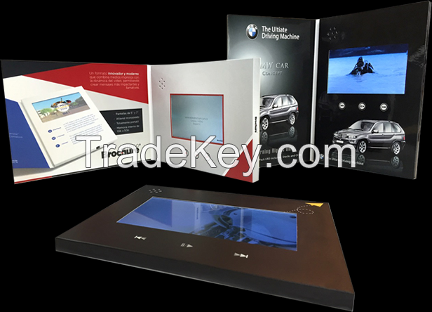 Custom design 4.3inch video brochures digital card