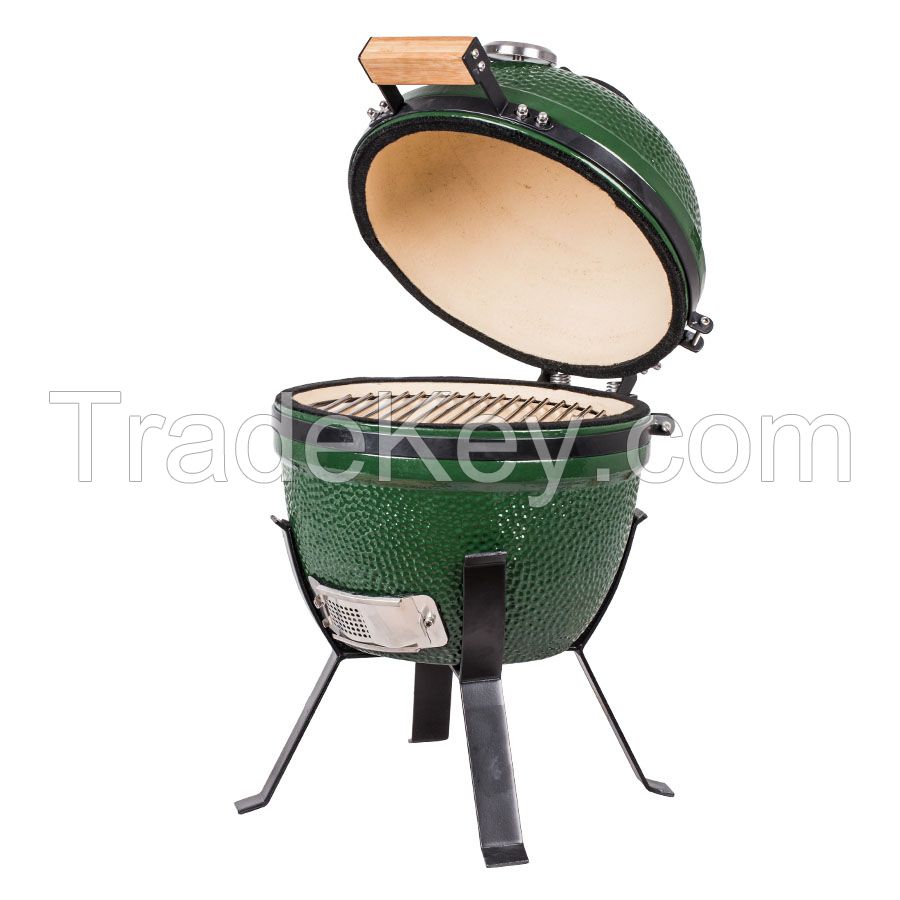 Portable Mini 14-inch BBQ Stove with Cast Iron Cooking Grill