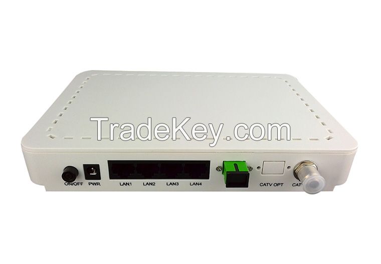 FTTH GPON EPON ONU 4FE CATV