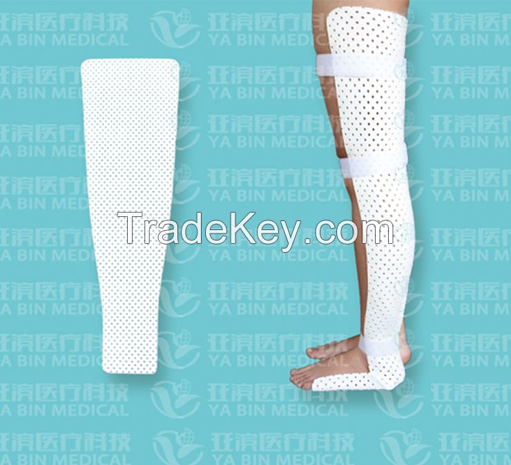 ankle and joint splint, thermoplastic splint/leg splint