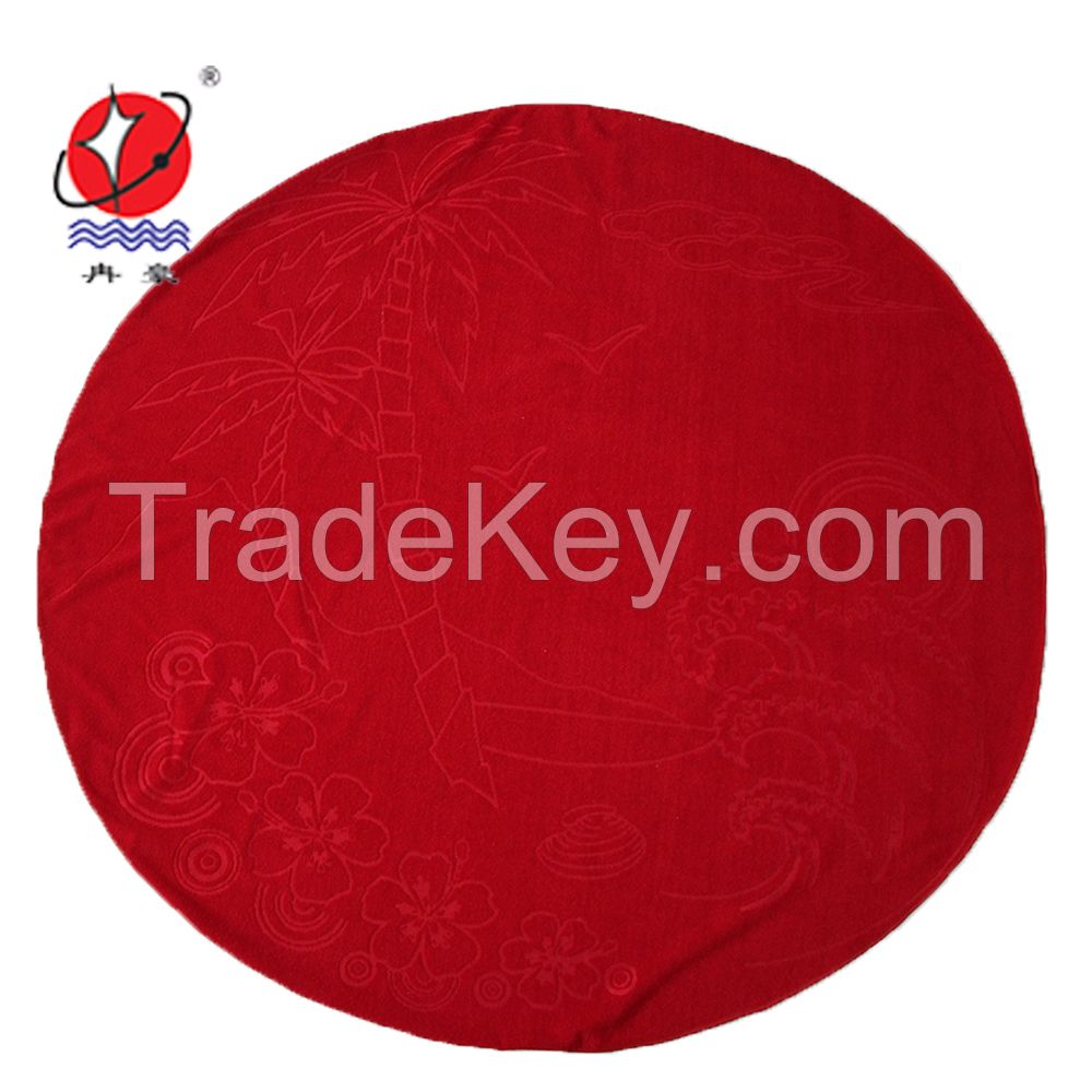 Microfiber round beach towel