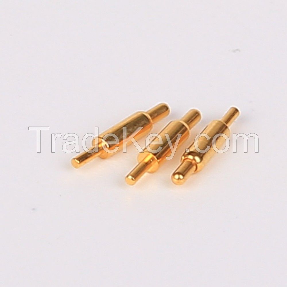 Stable RF property male contact pins
