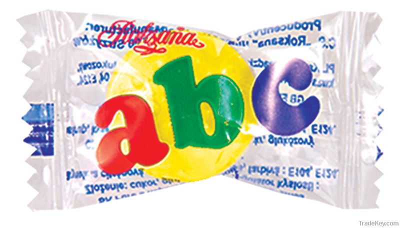 ABC fruit flavour candy