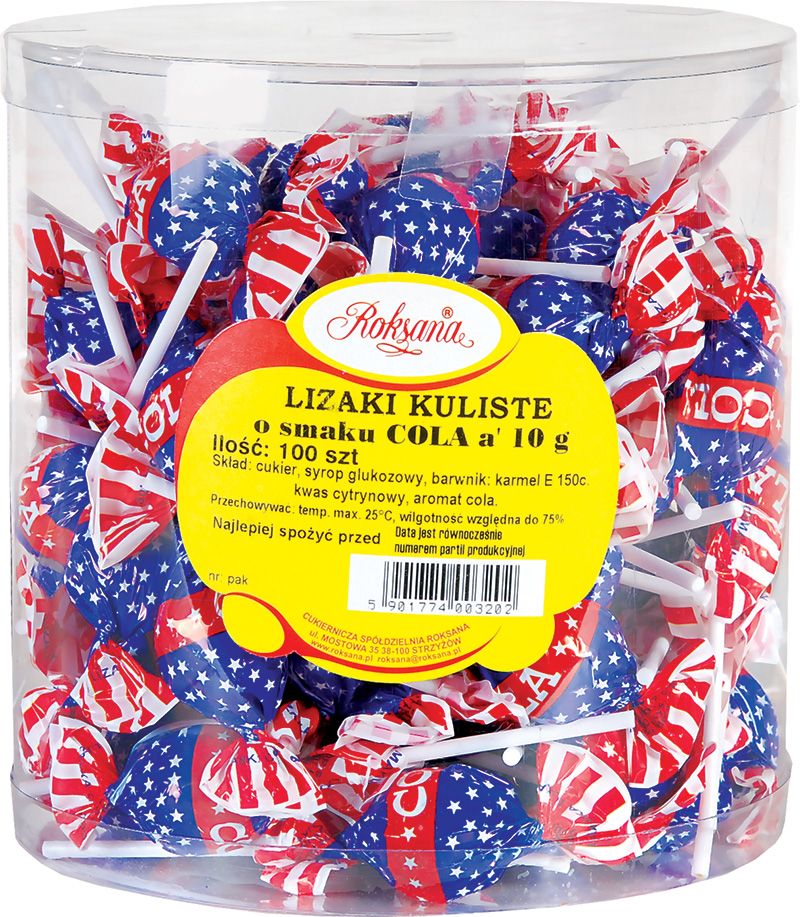Hard candy lollipops balls 10g