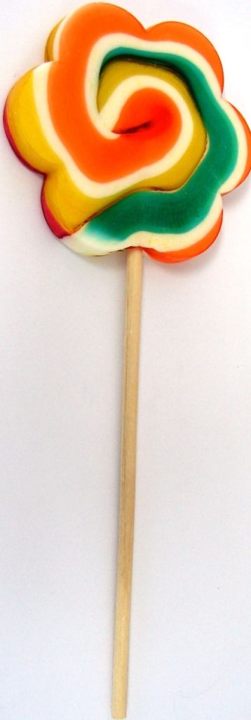 Hard candy lollipop flower 60g fruit flavour