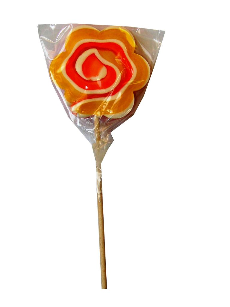 Hard candy lollipop flower 60g fruit flavour