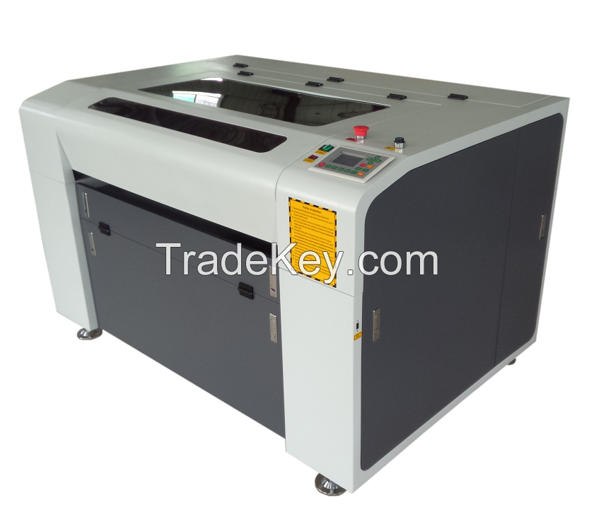 80w CO2 laser tube for cutting acrylic leather fabric laser cutting machine 1290 with PMI rail and Ruida system