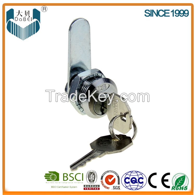 Master Key Available Pin cam lock with plastic holder with steel key (206B-20)