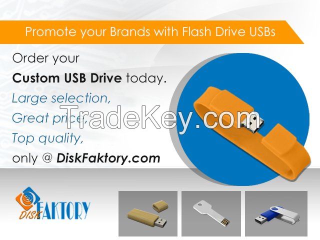  Cheap custom USB flash drives by DiskFaktory