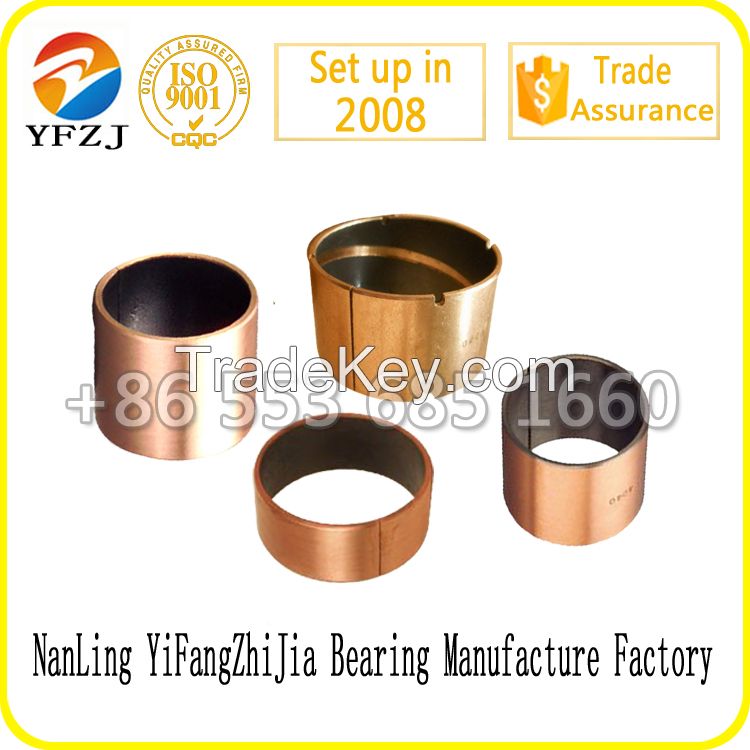 SF-1B PTFE coated bronze backing DU bushing oilless dry bush self-lubricated ptfe coated dry bronze bush