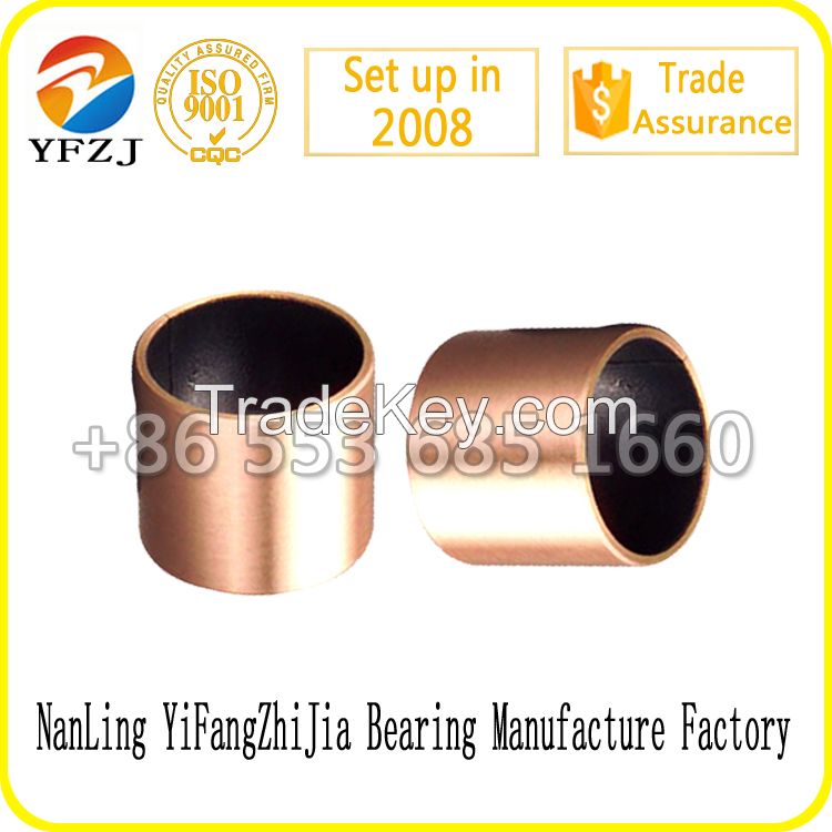 SF-1B PTFE coated bronze backing DU bushing oilless dry bush self-lubricated ptfe coated dry bronze bush