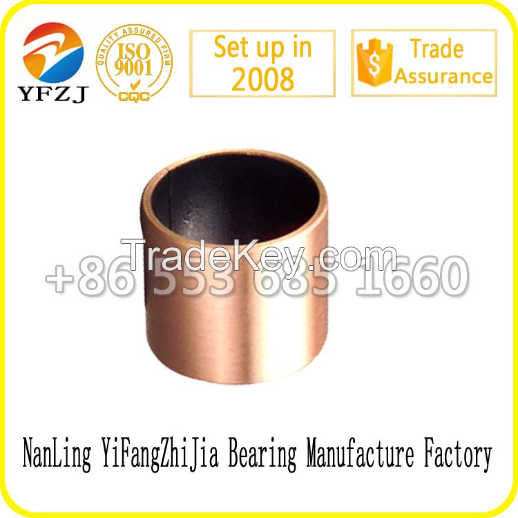 SF-1B PTFE coated bronze backing DU bushing oilless dry bush self-lubricated ptfe coated dry bronze bush