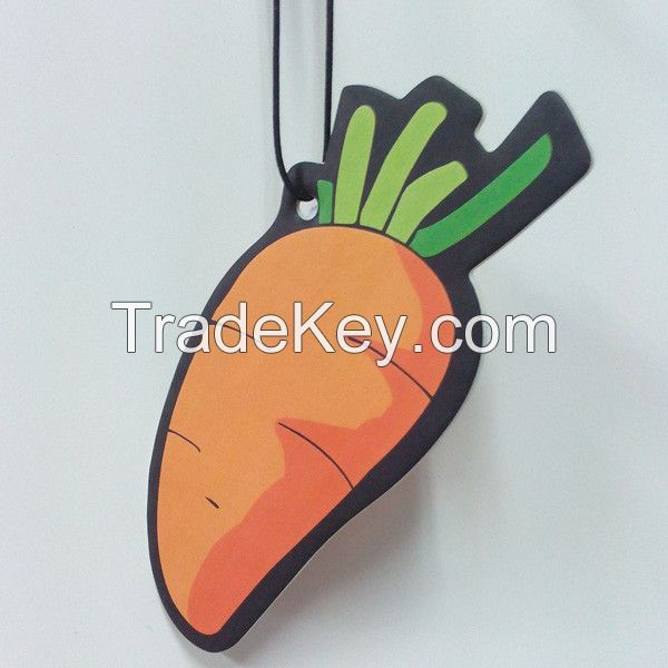 promotional absorbent scented customized car air freshener with different shape