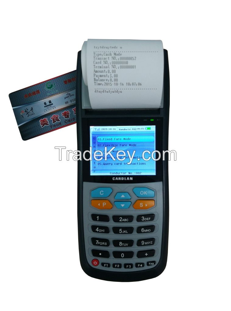 Handheld POS Terminal With GPRS and WIFI Communication Module