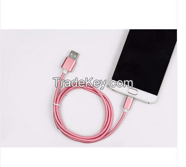 MFi 2 in 1 USB cable for iPhone and Samsung,for apple mfi certified cable braided