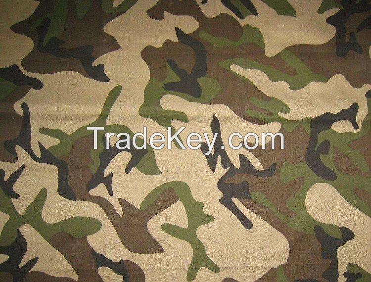 CVC Camouflage fabric 20sx16s 120x60 57/8&quot; 3/1