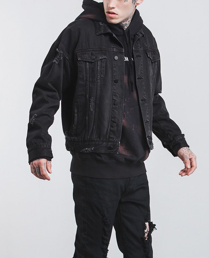 long sleeve denim jacket winter man jacket