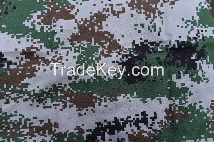 T/C 65/35 % Camouflage fabric 20sx16s 120x60 57/8" 3/1