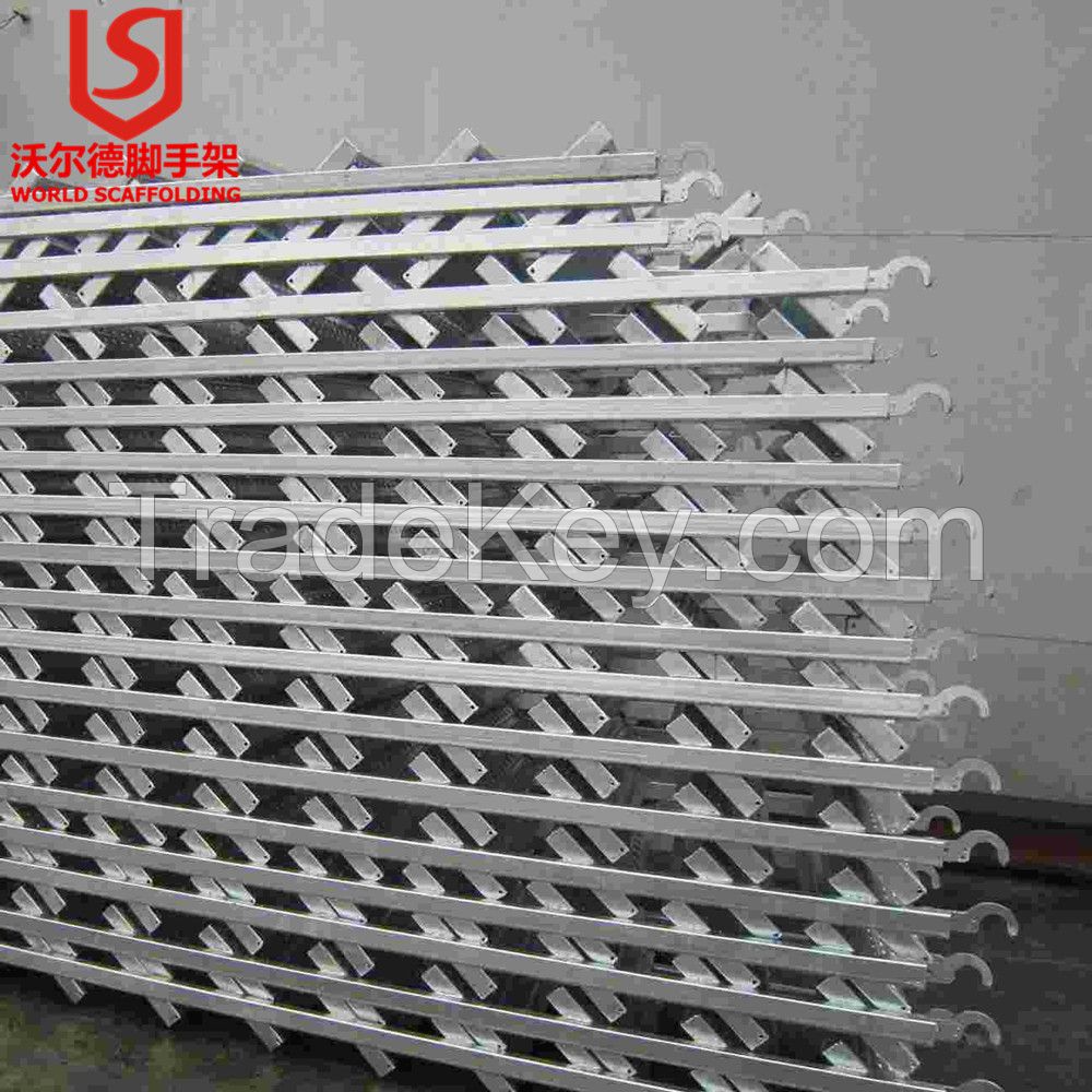 High quality anti-slip and durable galvanized structure steel step ladder manufacturer for construction