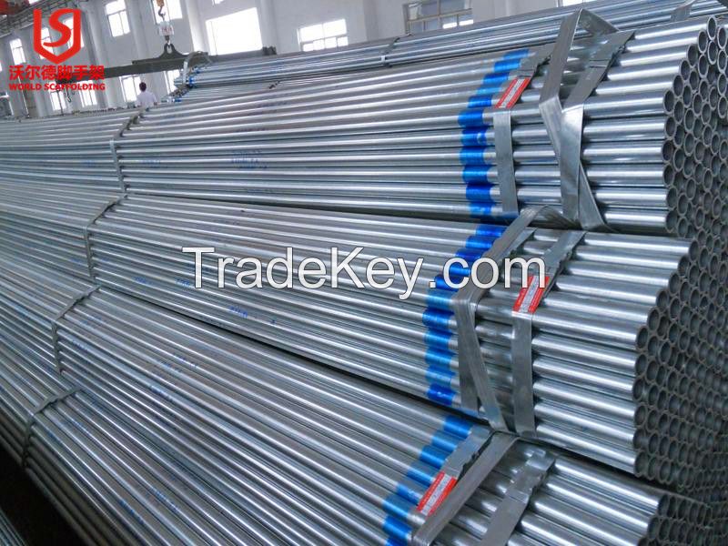 BS Standard Galvanized Scaffolding Steel Pipe with Fittings for House Construction