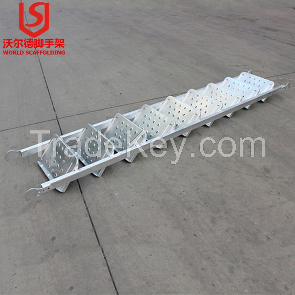 High quality anti-slip and durable galvanized structure steel step ladder manufacturer for construction