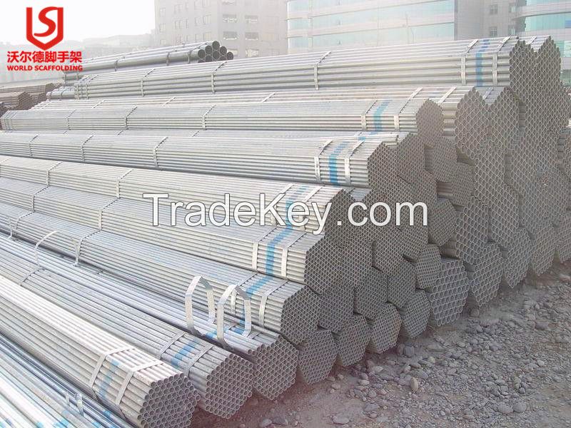 BS Standard Galvanized Scaffolding Steel Pipe with Fittings for House Construction