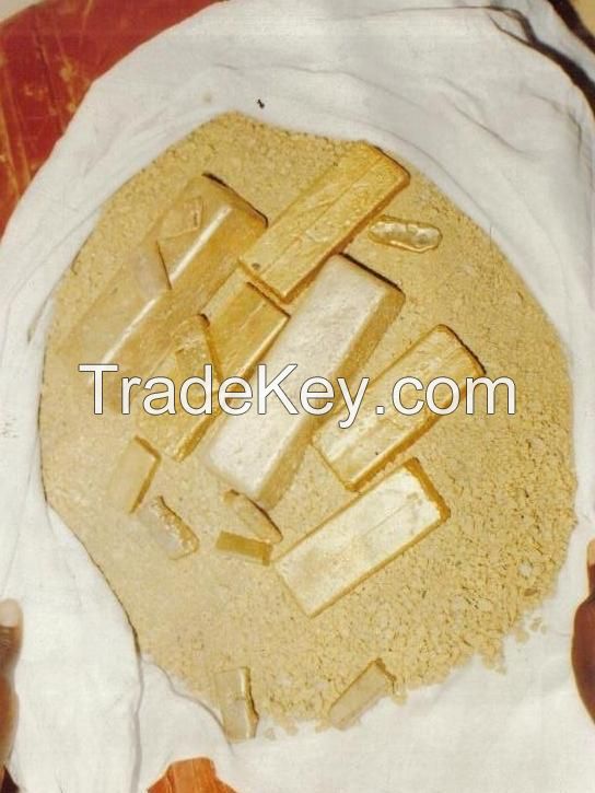 ALLUVIAL GOLD DUST / GOLD BARS
