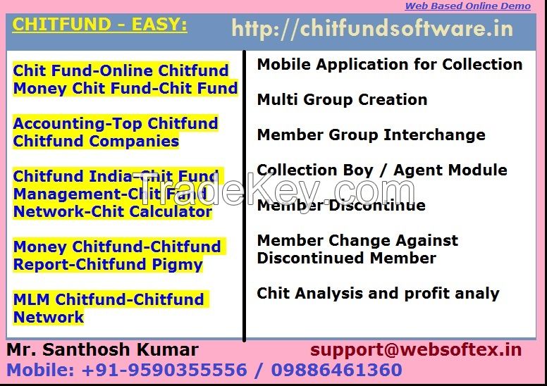 Chit Fund Software, Chit Fund System, Chit Value, Chit Fund Rules