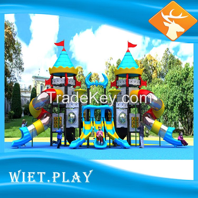 Plastic Slide Type Plastic Swing and Slide Kids Outdoor Playground