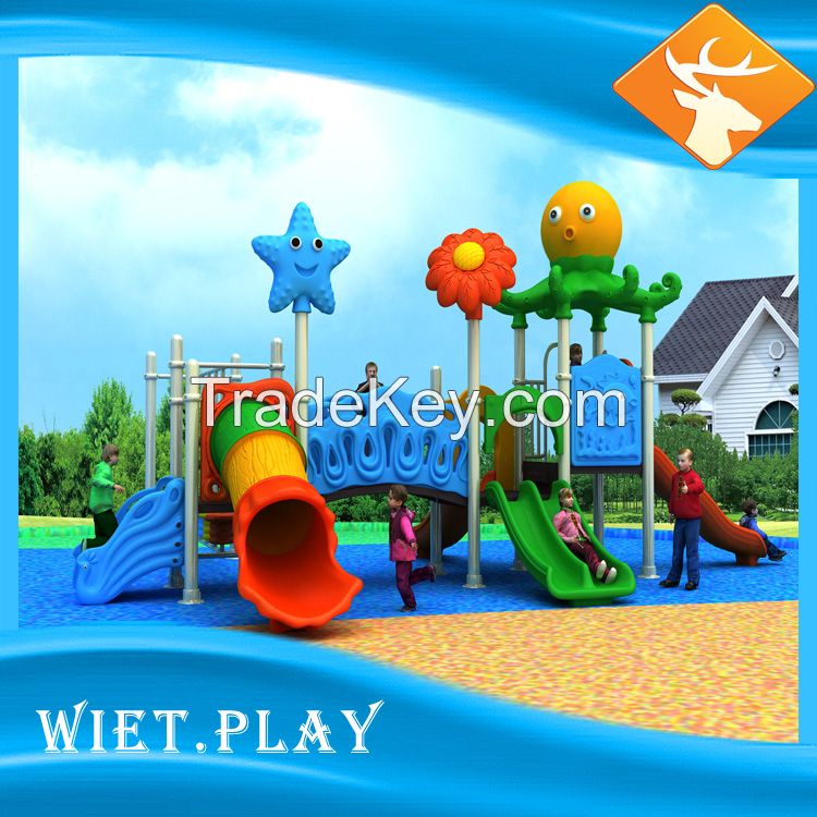 Plastic Slide Type Plastic Swing and Slide Kids Outdoor Playground