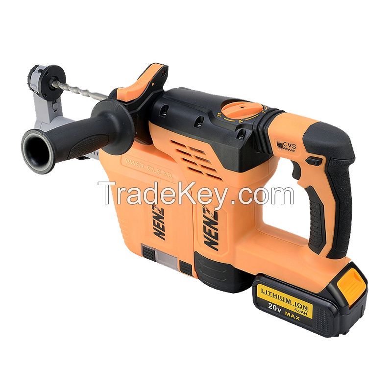 NENZ NZ80-01 600W power tool SDS Plus 20V samsung battery orange and black with innovate dust collection