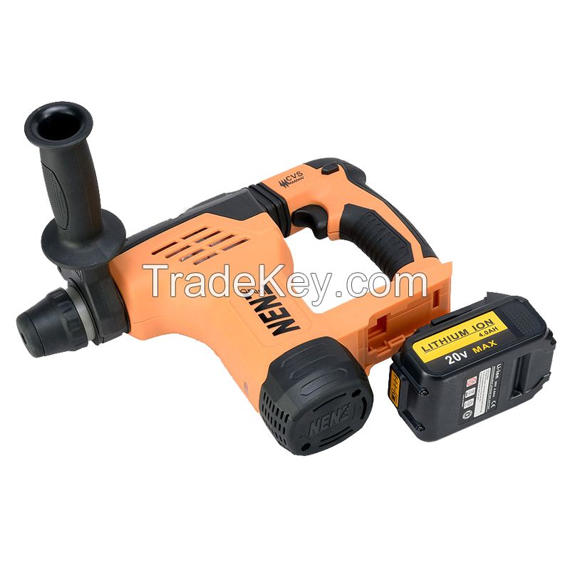 NENZ NZ-80A 600W rotary hammer 1-3/16" orange and black compact design SDS plus cordless power tool