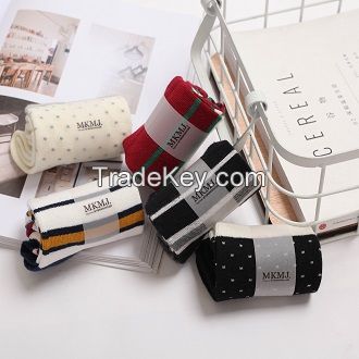 MKMJ Women Socks Cotton Socks free size Mix 5 colors/box