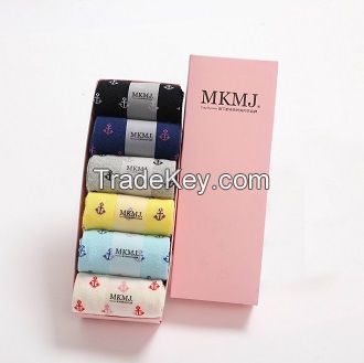 MKMJ Women Socks Cotton Socks free size Mix 5 colors/box 