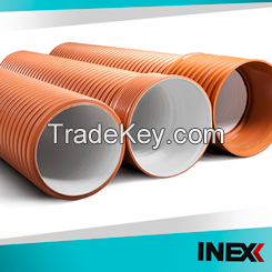 Double-layer corrugated pipes