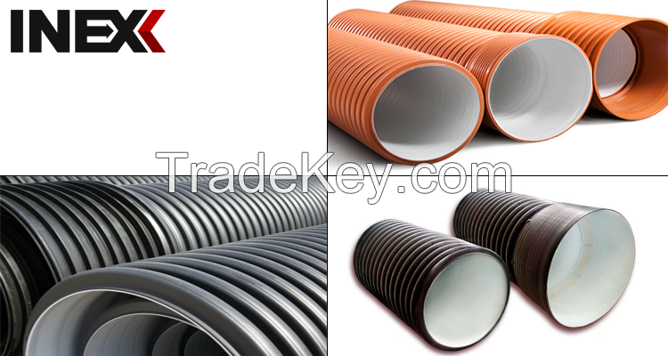 Double-layer corrugated pipes