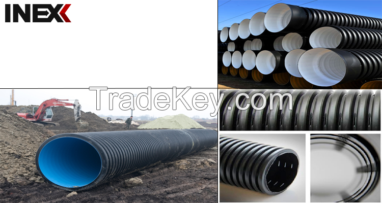 Polypropylene double-layer corrugated pipe tube