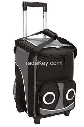 Waterproof Rolling cooler Speaker Cooler bag/cooler bag with speaker/w