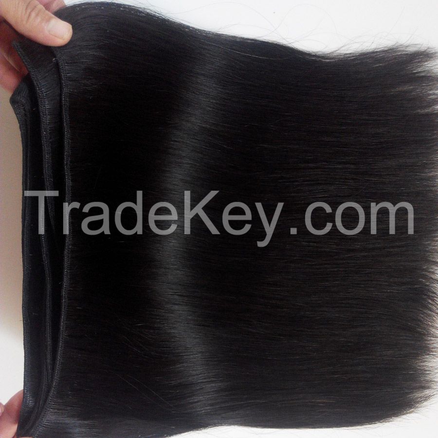 5A Virgin human hair  Malaysian remy hair weft Fashion hair extensin
