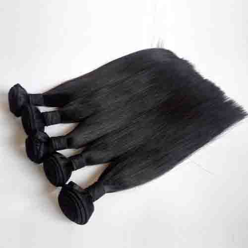  Brazilian hair weaving 100%human hair extensions Natural black unprocessed 100g 