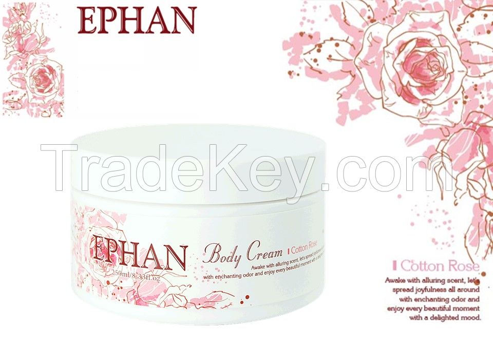 Aroma body lotion, Fragrance body cream, moisturize, nourish and soften skin with cotton rose blossom aroma.