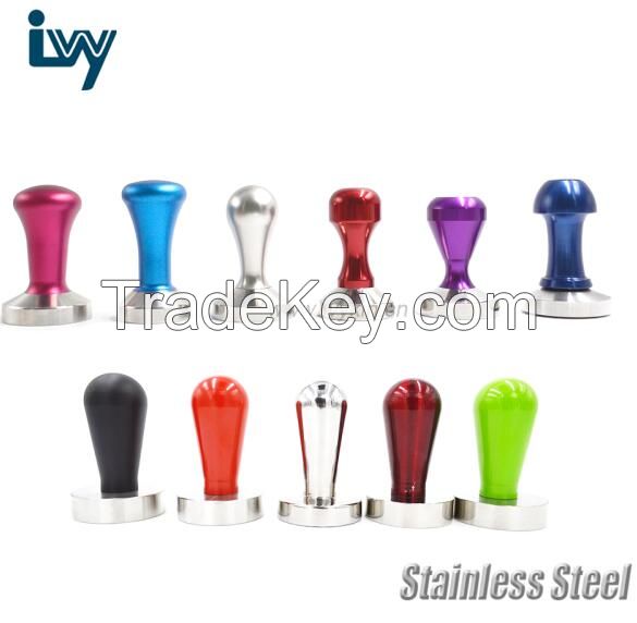 colorful aluminum handle espresso coffee machine flat base 