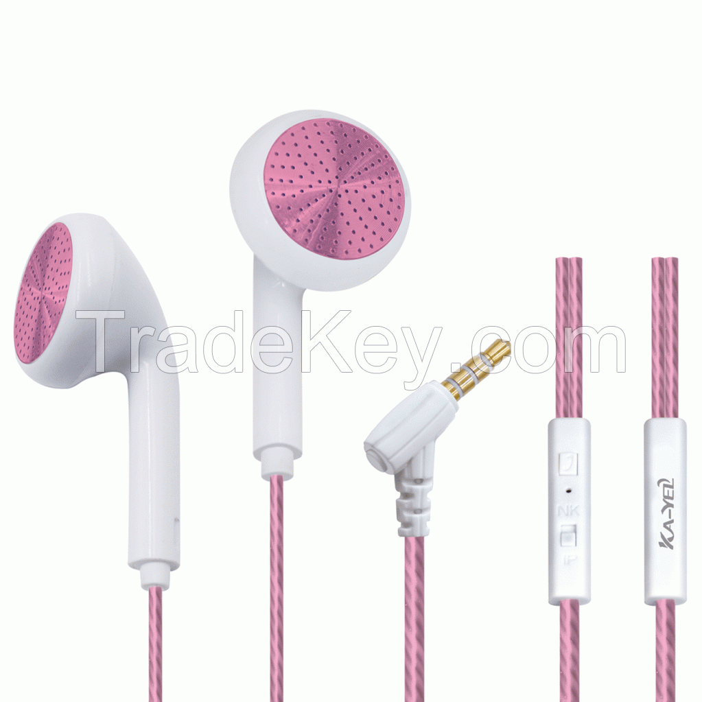 Universal 3.5mm Metal Perfume Earphone with MIC (K01)