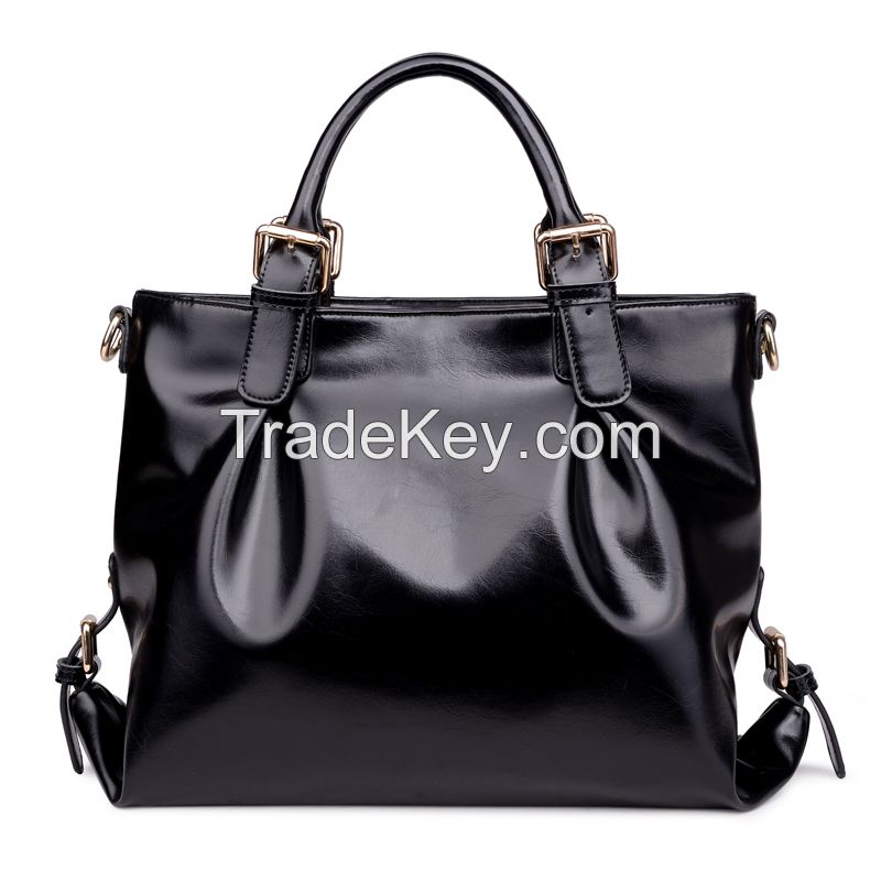 2016 new leather handbag Xiekua package fashion high-grade soft leather handbag