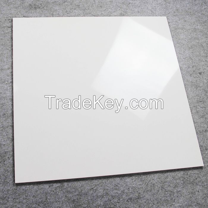 600*600mm Double Loading Polished Porcelain Super White Tile for wall & floor