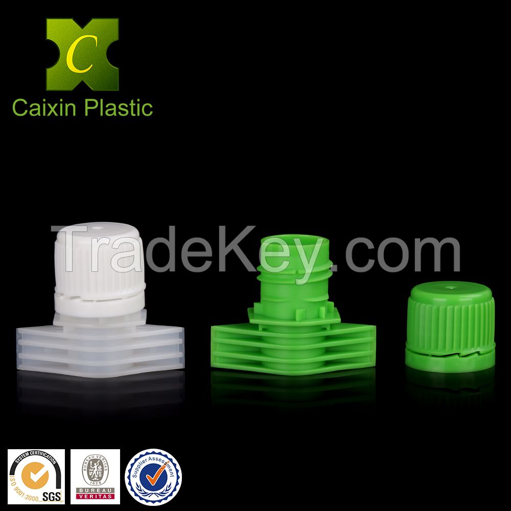 Large doypack pouch with plastic spout cap China manufacturer